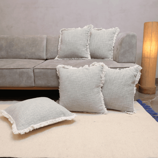 Serene Tufted Fringe Cushion Cover