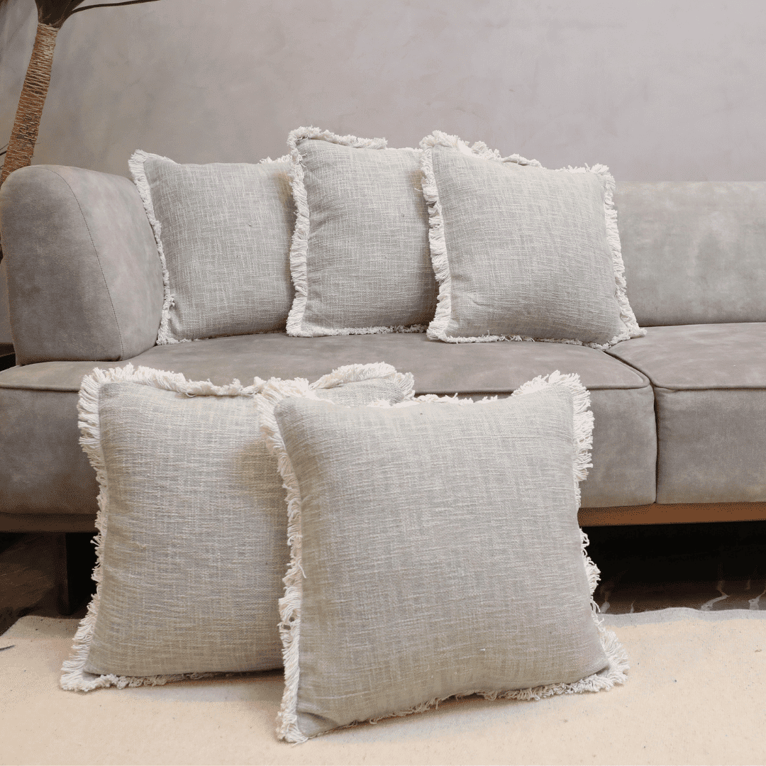 Serene Tufted Fringe Cushion Cover