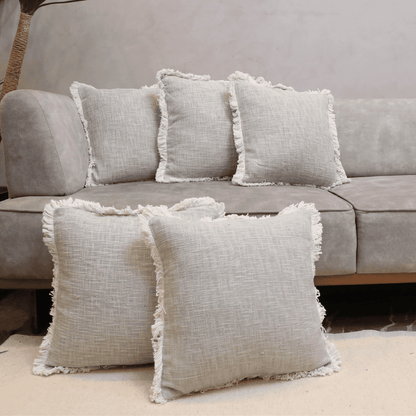 Serene Tufted Fringe Cushion Cover