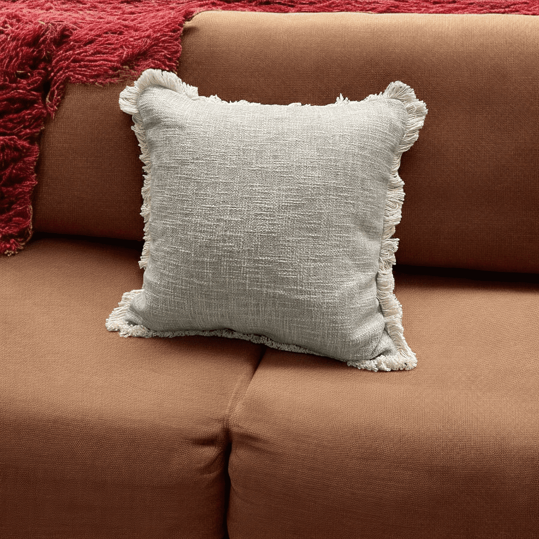 Serene Tufted Fringe Cushion Cover