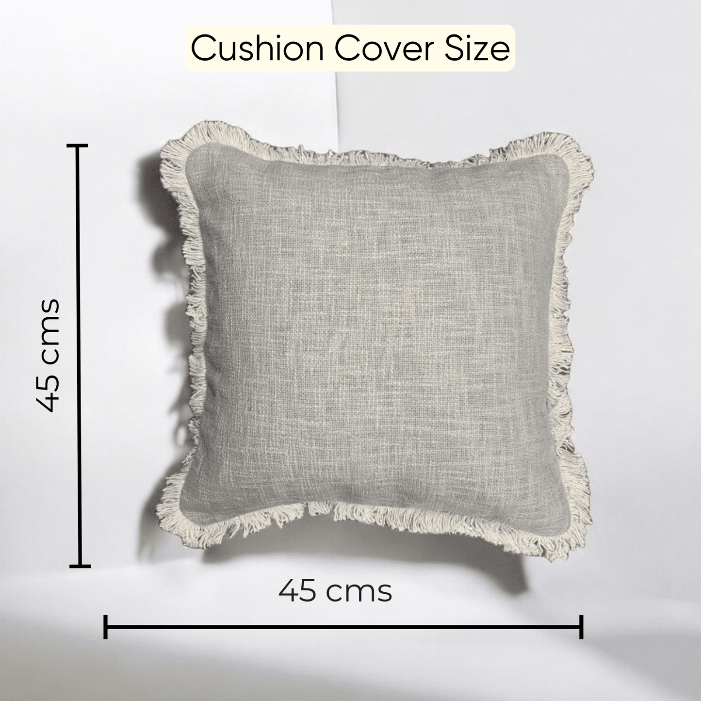 Serene Tufted Fringe Cushion Cover