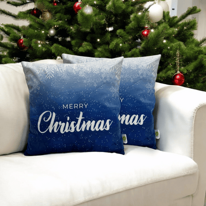 Snowy Bliss Christmas Cushion Cover