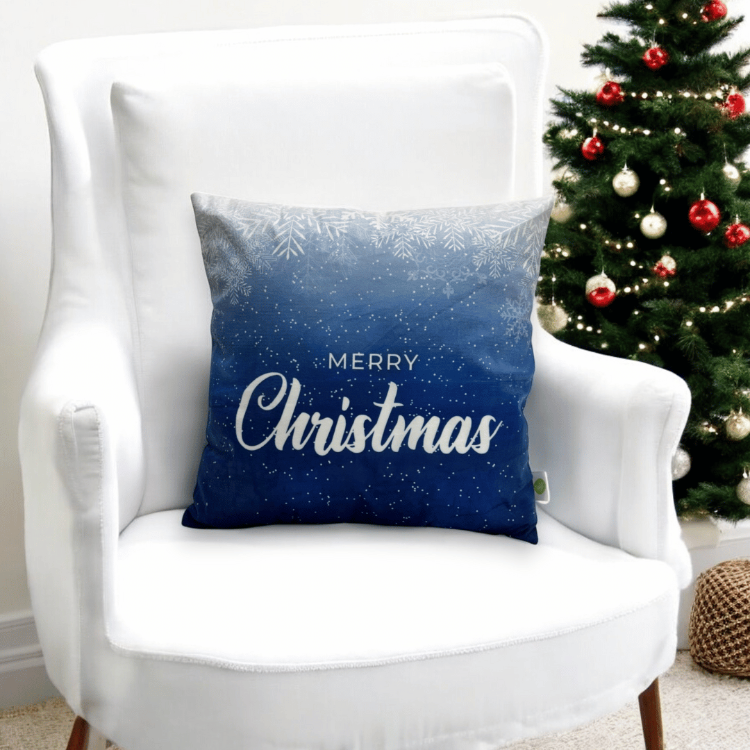 Snowy Bliss Christmas Cushion Cover