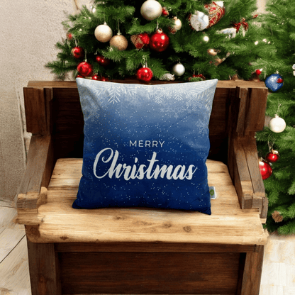 Snowy Bliss Christmas Cushion Cover