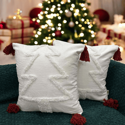 Snowy Christmas Charm Cushion Cover