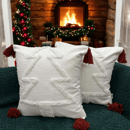 Snowy Christmas Charm Cushion Cover