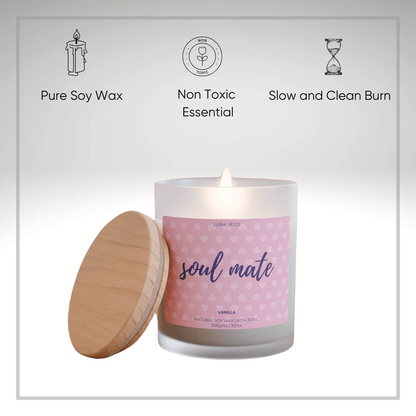 Soul Mate Valentine’s Vanilla Soy Wax Candle