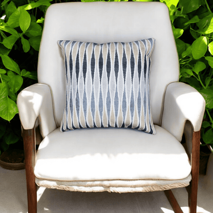 Striped Waves Cushion Cover