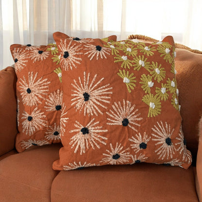 Sunburst Delight Tufted Cushion Cover