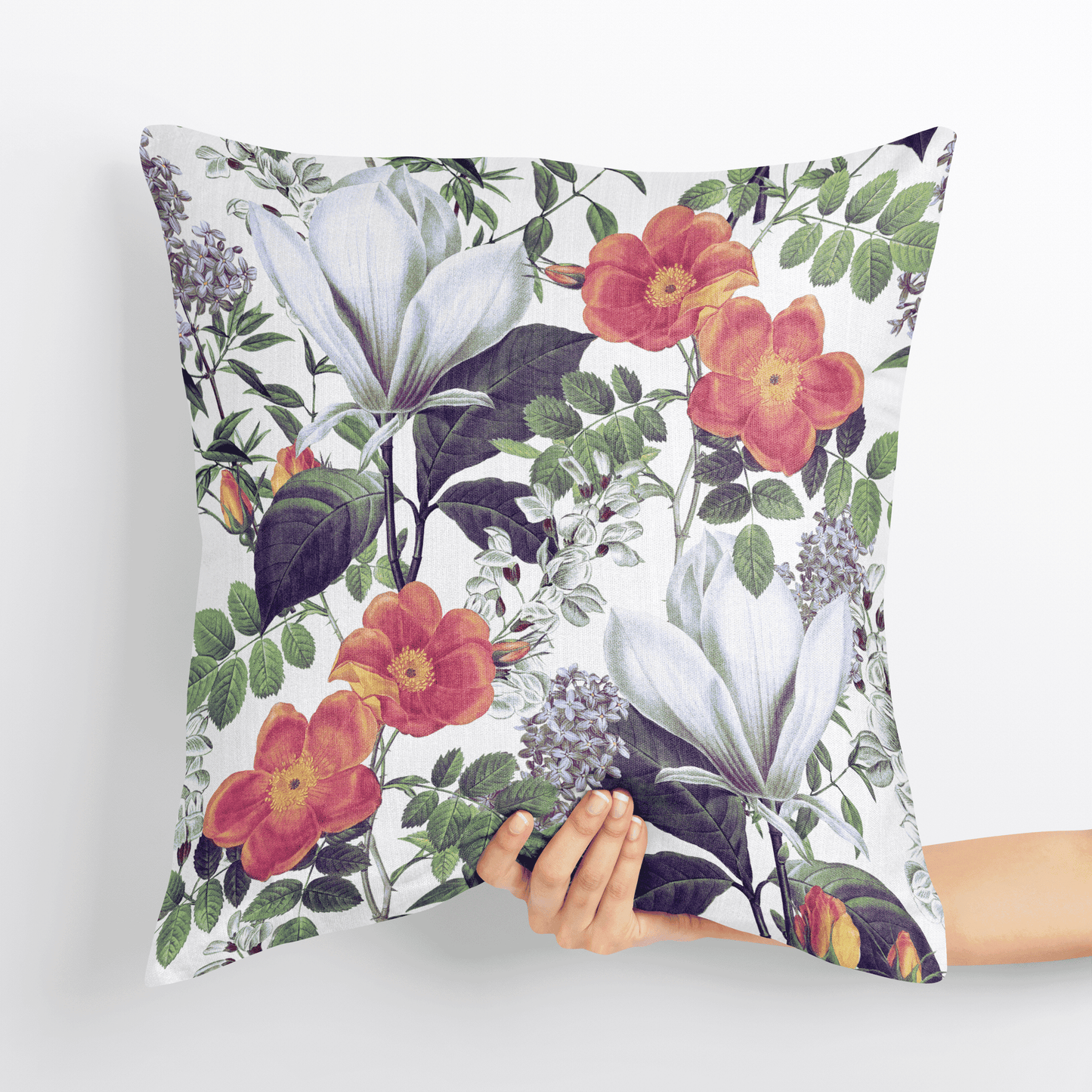 Sunlit Flora Velvet Cushion Cover