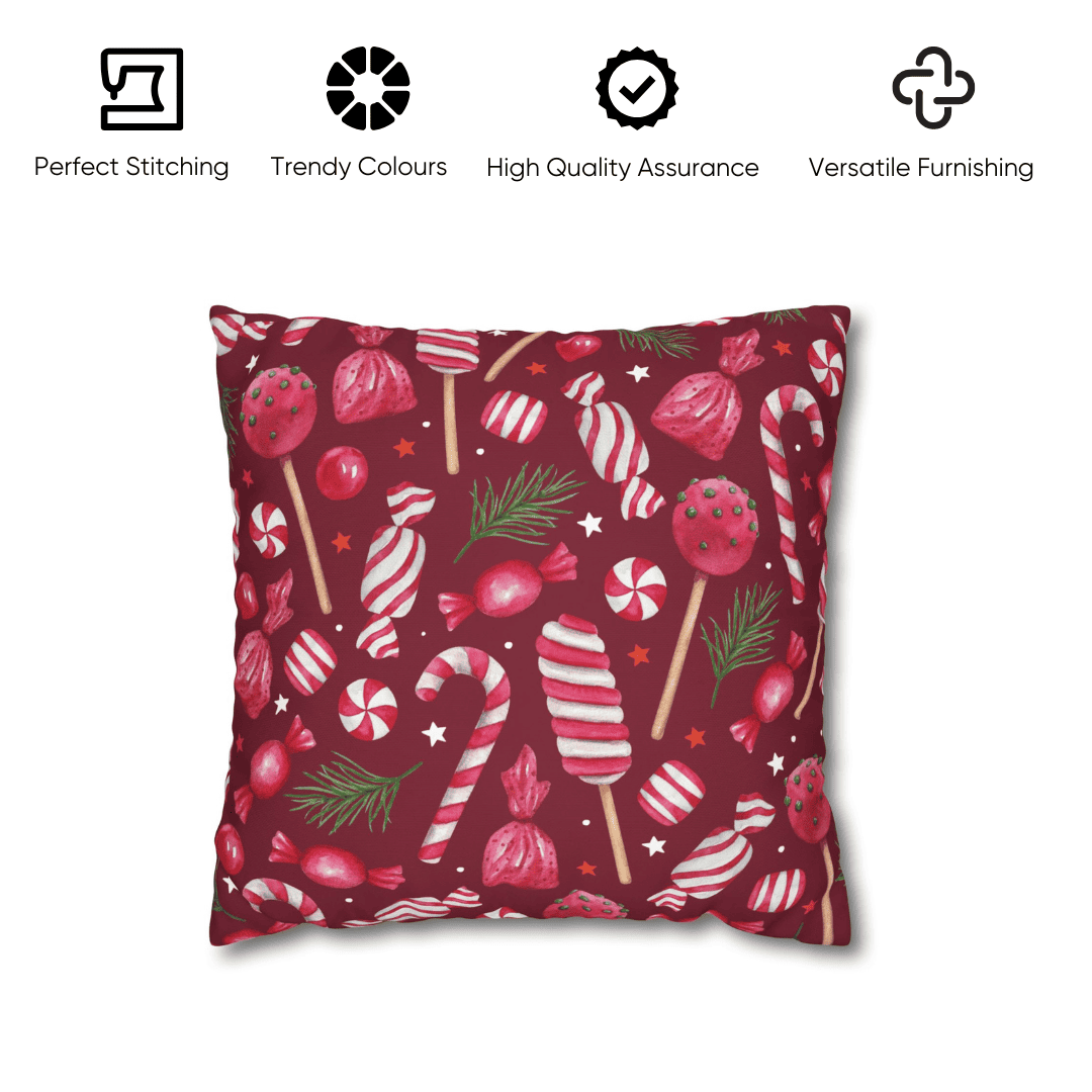 Sweet Treats Velvet Christmas Cushion Cover Set of 5