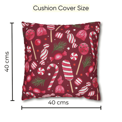 Sweet Treats Velvet Christmas Cushion Cover Set of 5