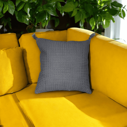 Textured Charcoal Cushion Cover