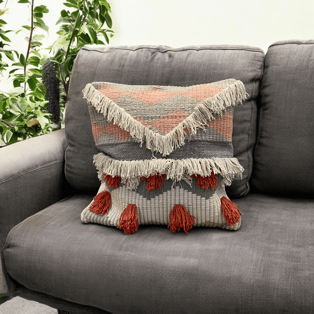 Tufted Boho Charm Cushion Cover