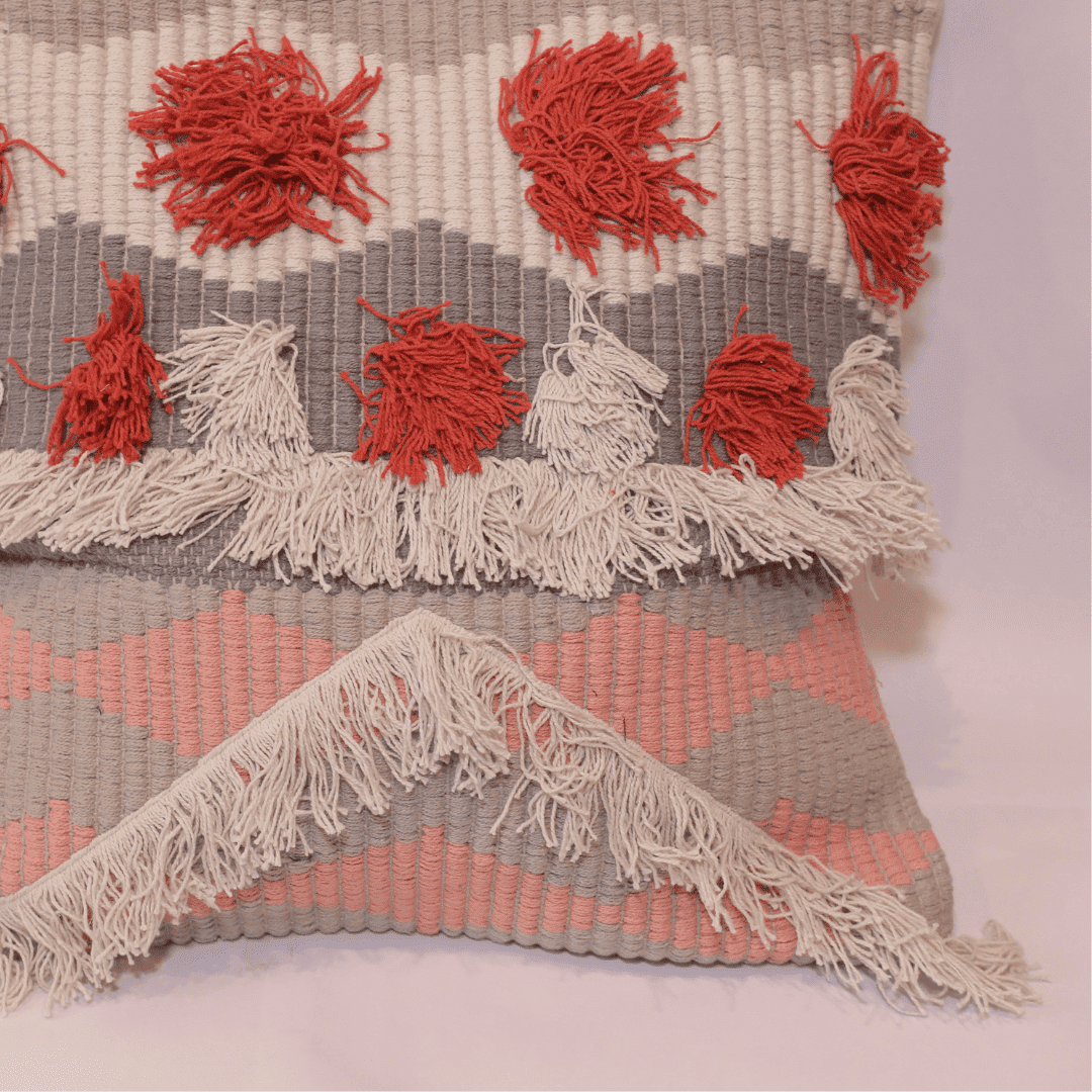 Tufted Boho Charm Cushion Cover