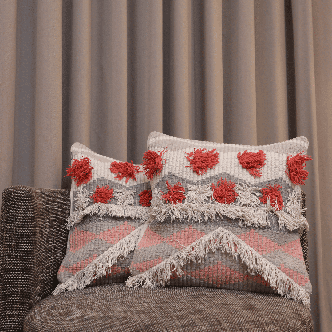 Tufted Boho Charm Cushion Cover