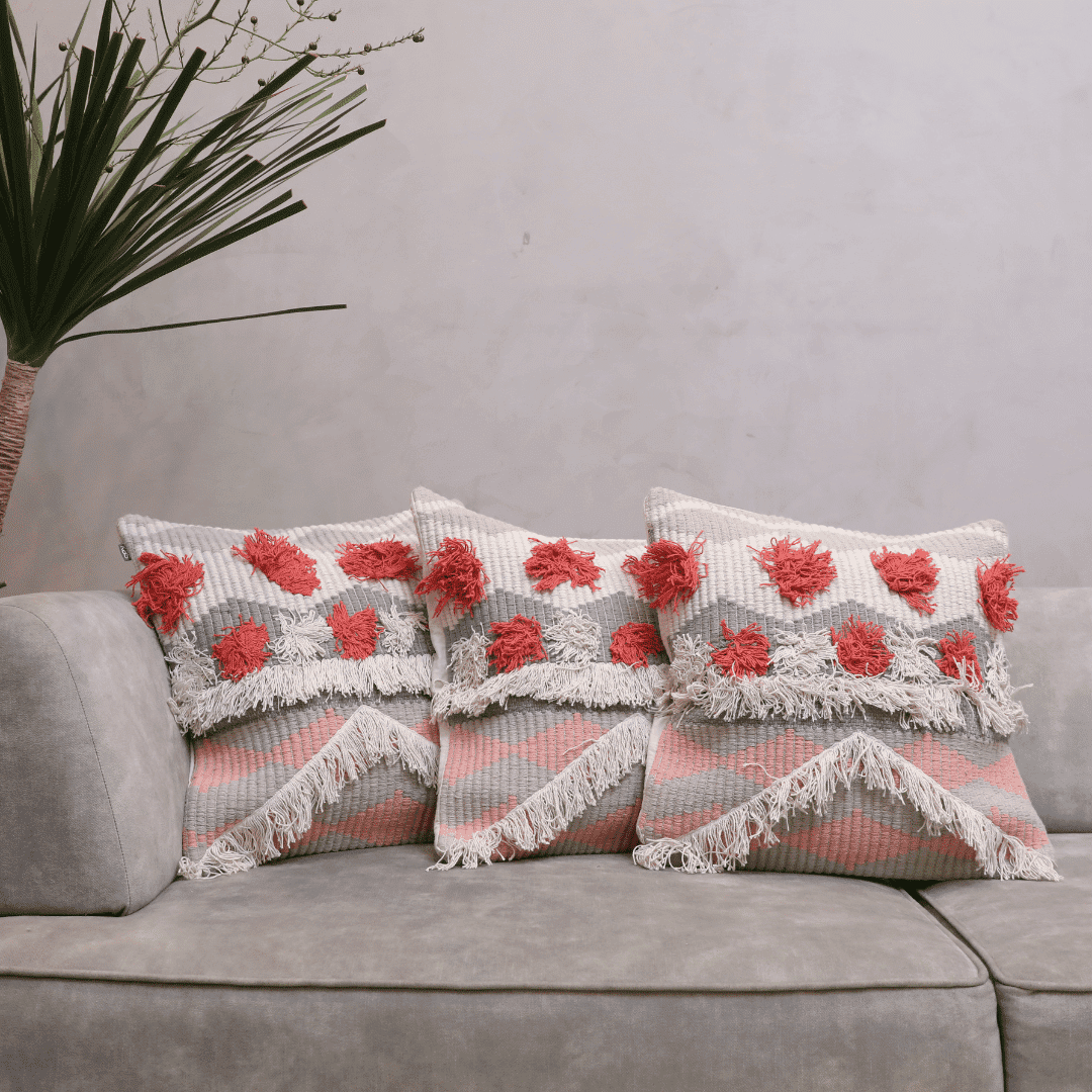 Tufted Boho Charm Cushion Cover