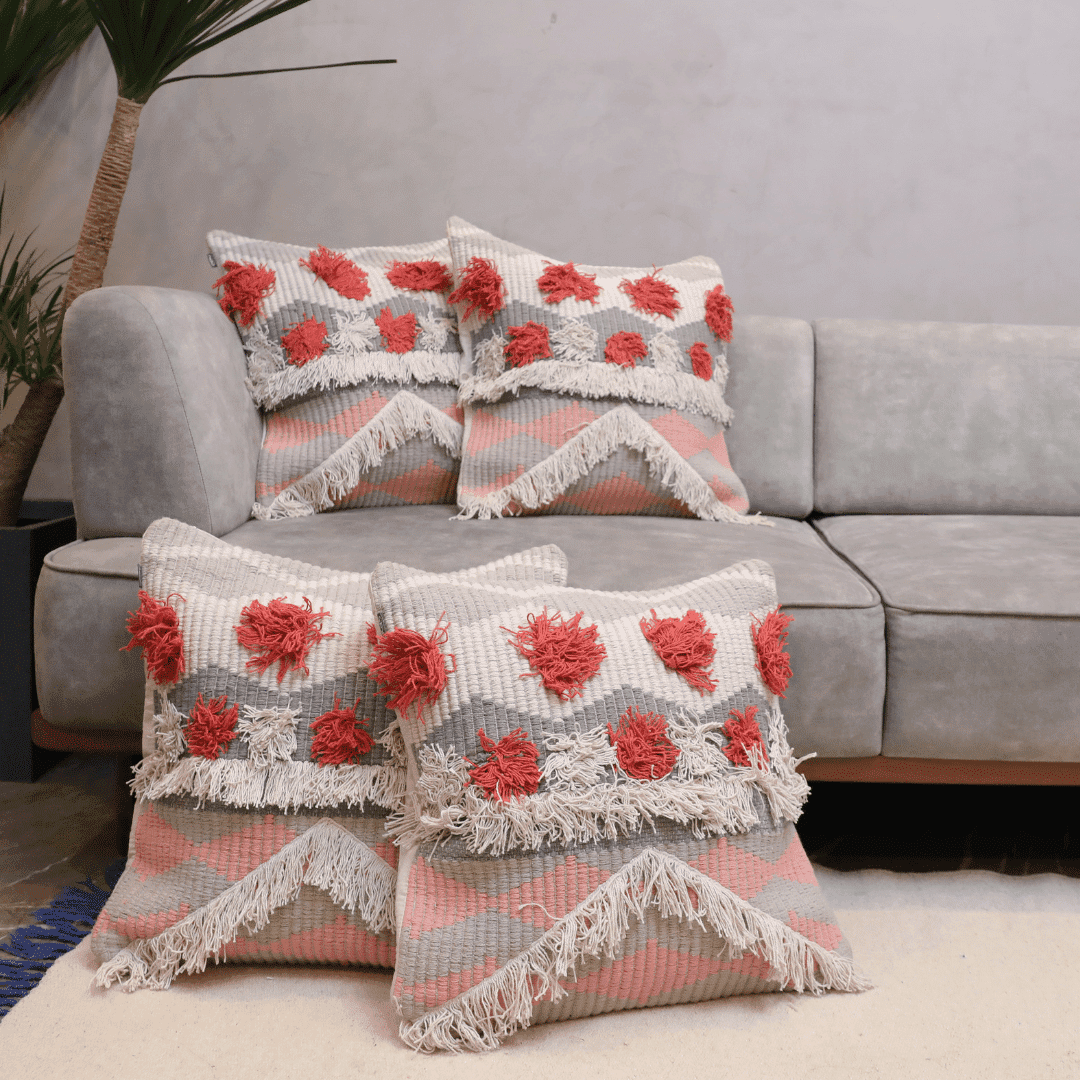 Tufted Boho Charm Cushion Cover