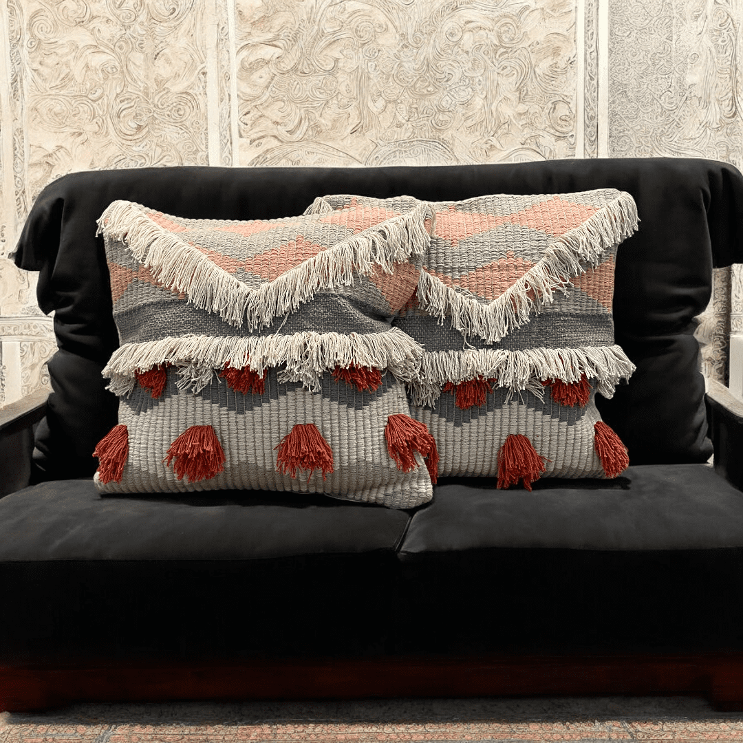 Tufted Boho Charm Cushion Cover