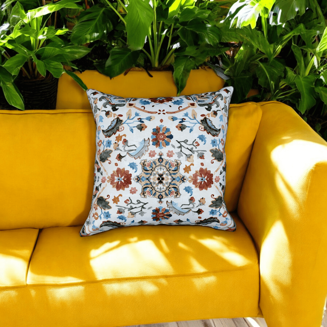 Vibrant Floral Medley Cushion Cover