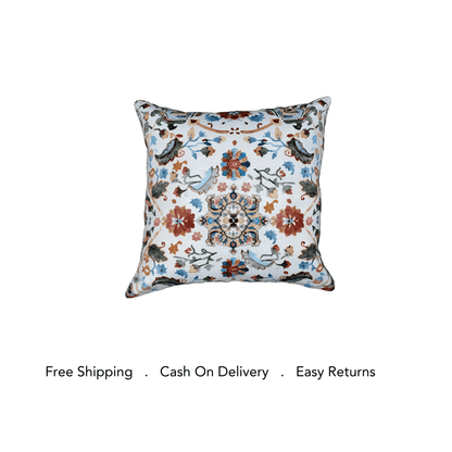 Vibrant Floral Medley Cushion Cover