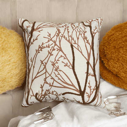 Woodland Branches Tufted Cushion Cover