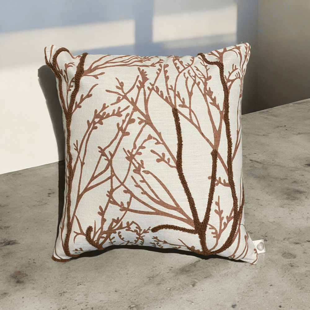 Woodland Branches Tufted Cushion Cover