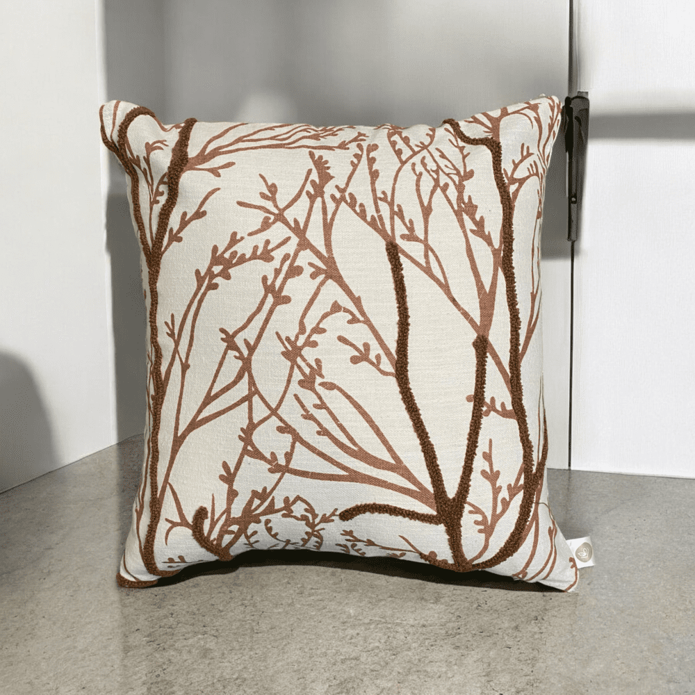 Woodland Branches Tufted Cushion Cover