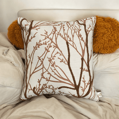 Woodland Branches Tufted Cushion Cover