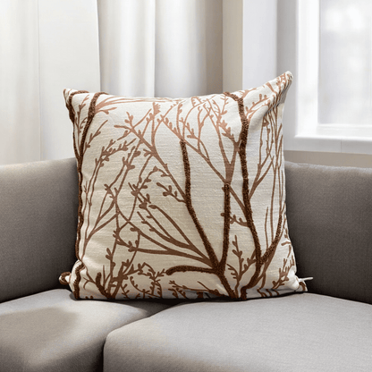 Woodland Branches Tufted Cushion Cover