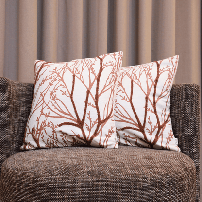 Woodland Branches Tufted Cushion Cover