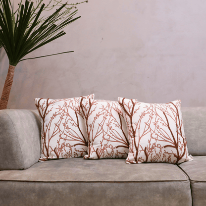 Woodland Branches Tufted Cushion Cover