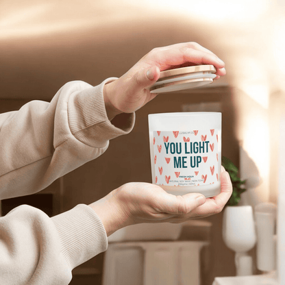 You Light Me Up Valentine Fresh Aqua Soy Wax Candle