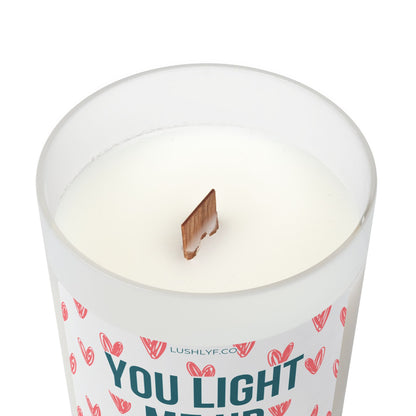 You Light Me Up Valentine Fresh Aqua Soy Wax Candle