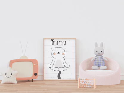 Zen Kitty - Framed Wall Art