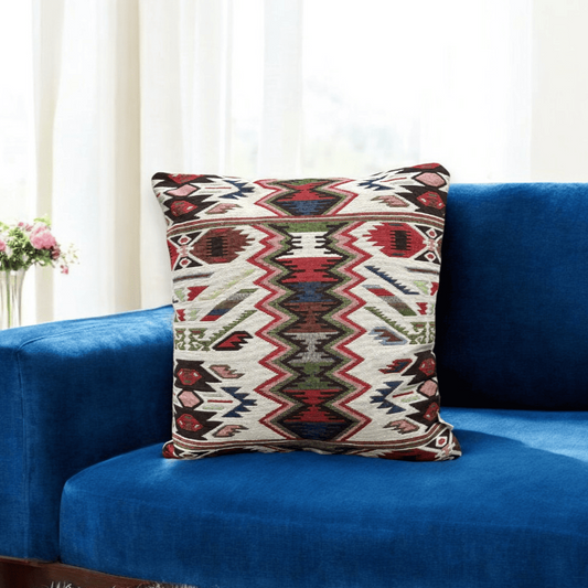 Zigzag Fiesta Jacquard Cushion Cover