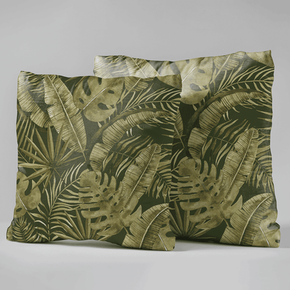 Rainforest Rhapsody Velvet Cushion Cover - Set of 2