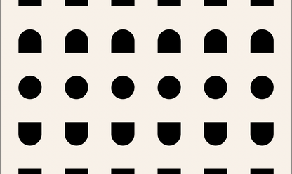Geometric Arch Dot Rug