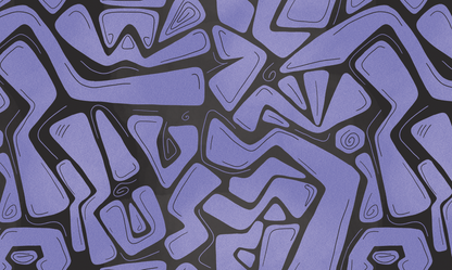 Lavender Flux Abstract Geometric Rug