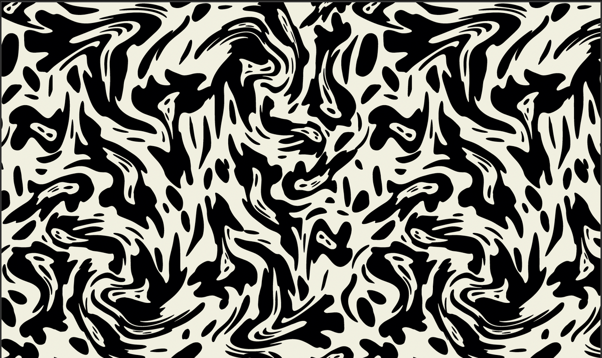 Ivory Ink Abstract Rug