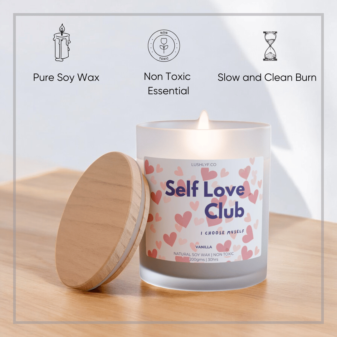 Self Love Club Valentine’s Love Candles Vanilla Soy Wax Candle