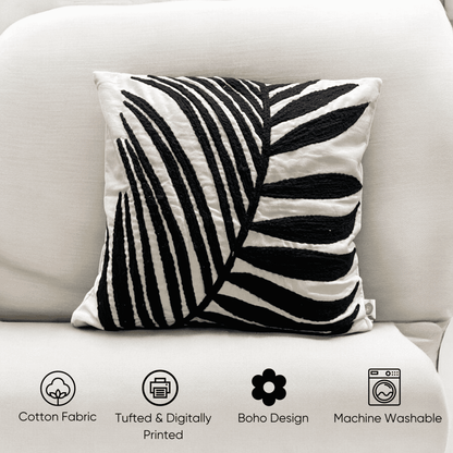 Tropical Palm Tufted Cushion Cover