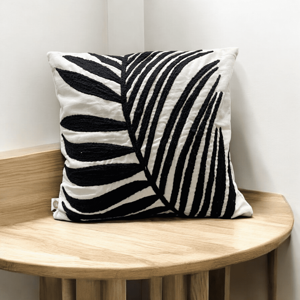 Tropical Palm Tufted Cushion Cover