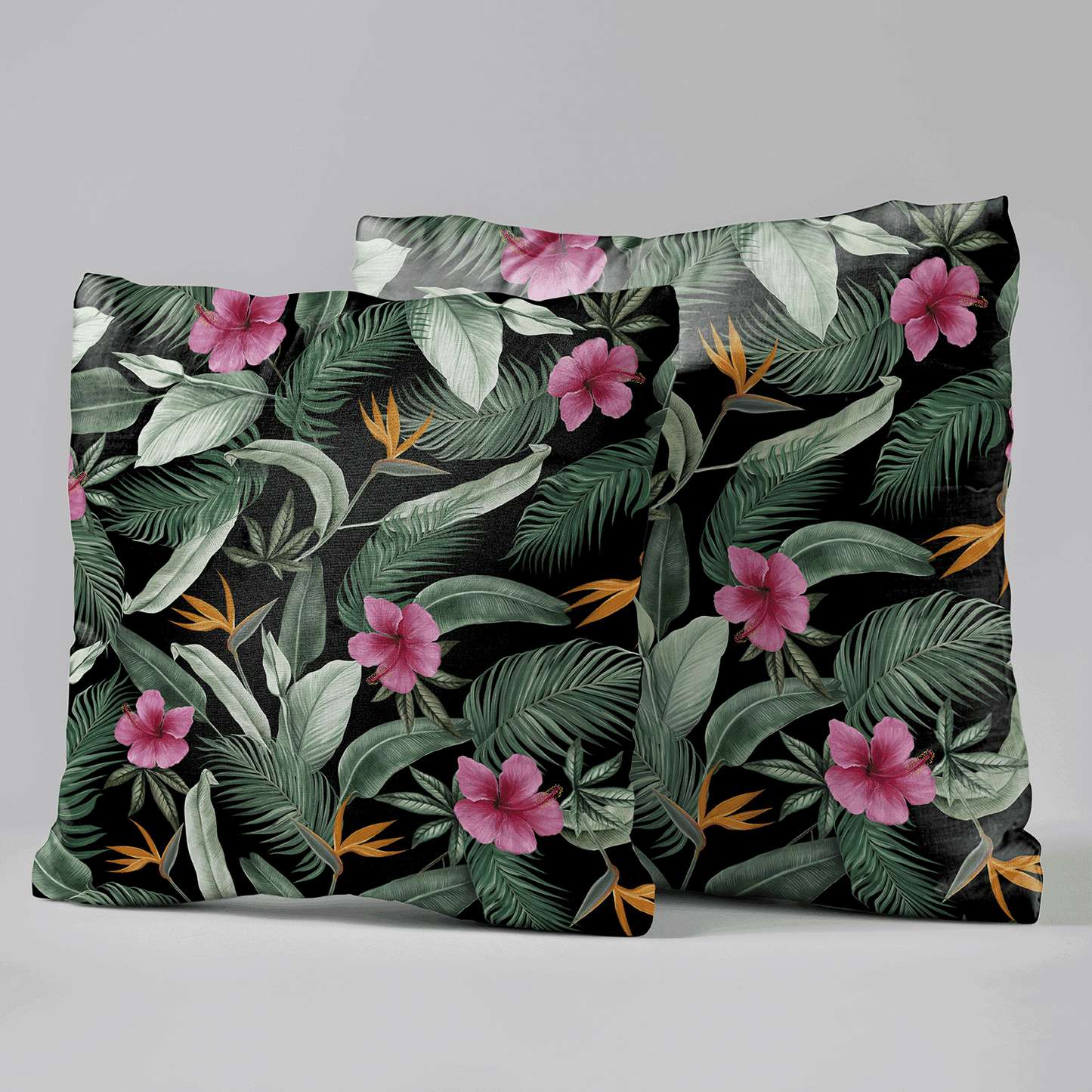 Velvet Tropicana Cushion Cover - Set of 2