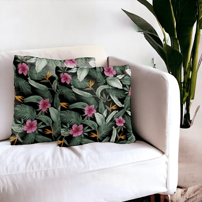 Velvet Tropicana Cushion Cover - Set of 2