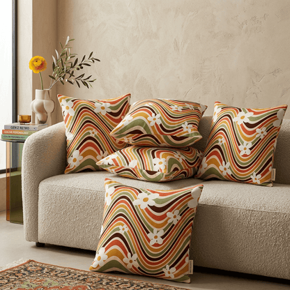 Blooming Wave Drift Cushion Cover