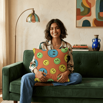 Smiley Pop Cushion Cover