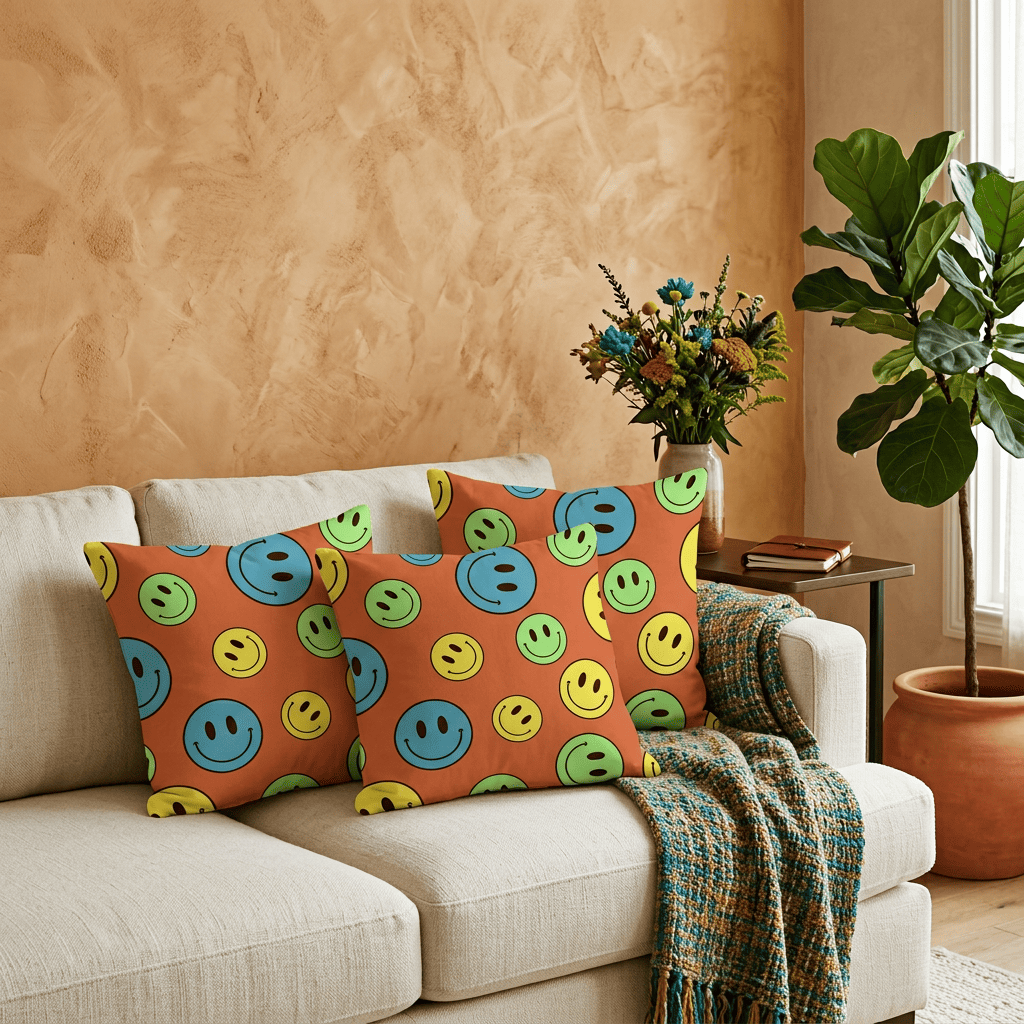 Smiley Pop Cushion Cover