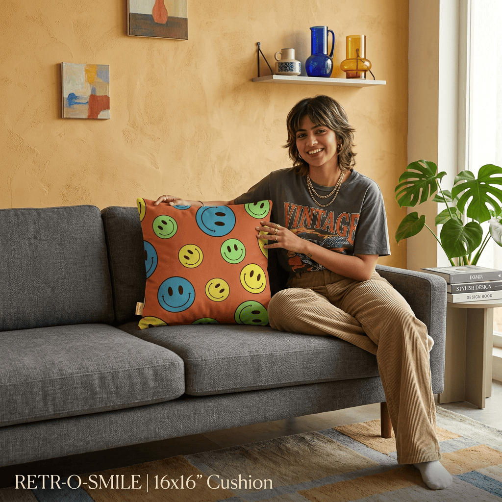 Smiley Pop Cushion Cover