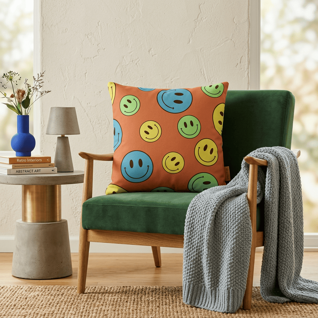 Smiley Pop Cushion Cover